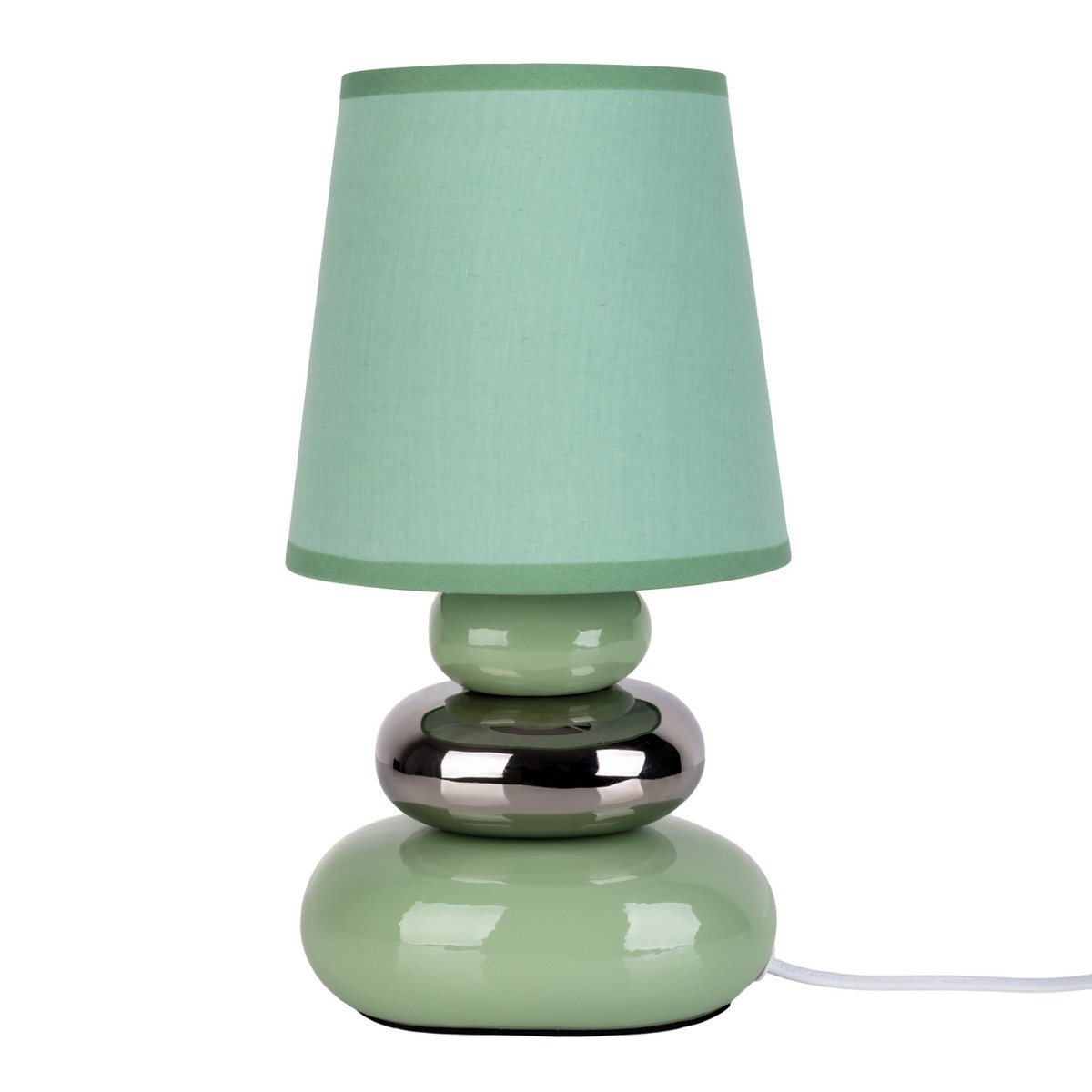 Keramik bordslampa "STONEY" mint - Klassisk - Bordslampa - - mint - E14 - ingen information