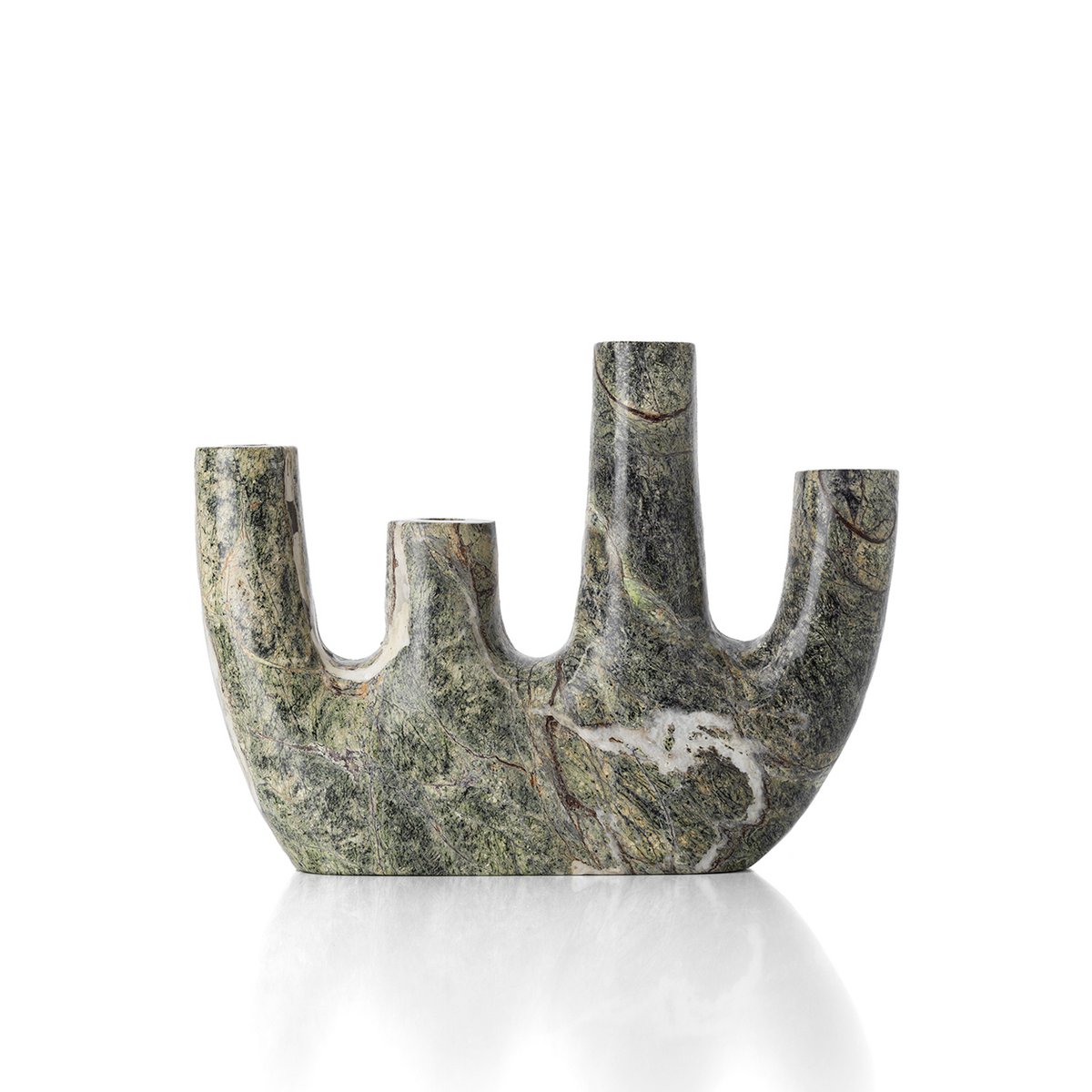 The Bidasar Marble Vase - Green - High