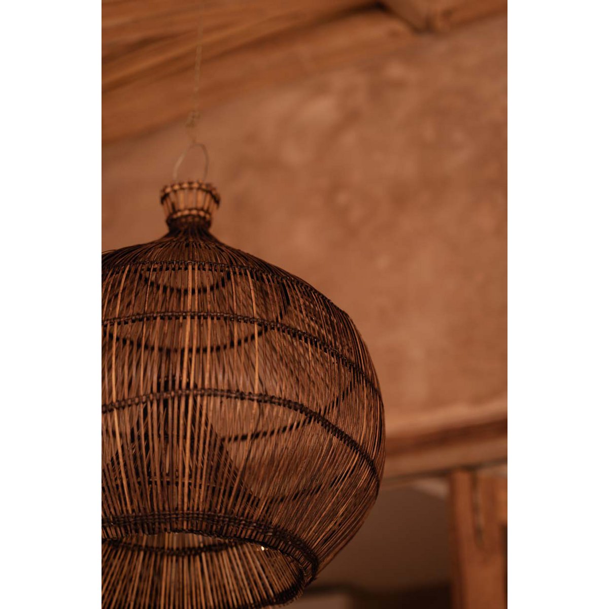 The Desert Gourd Pendant - Dark Walnut - M