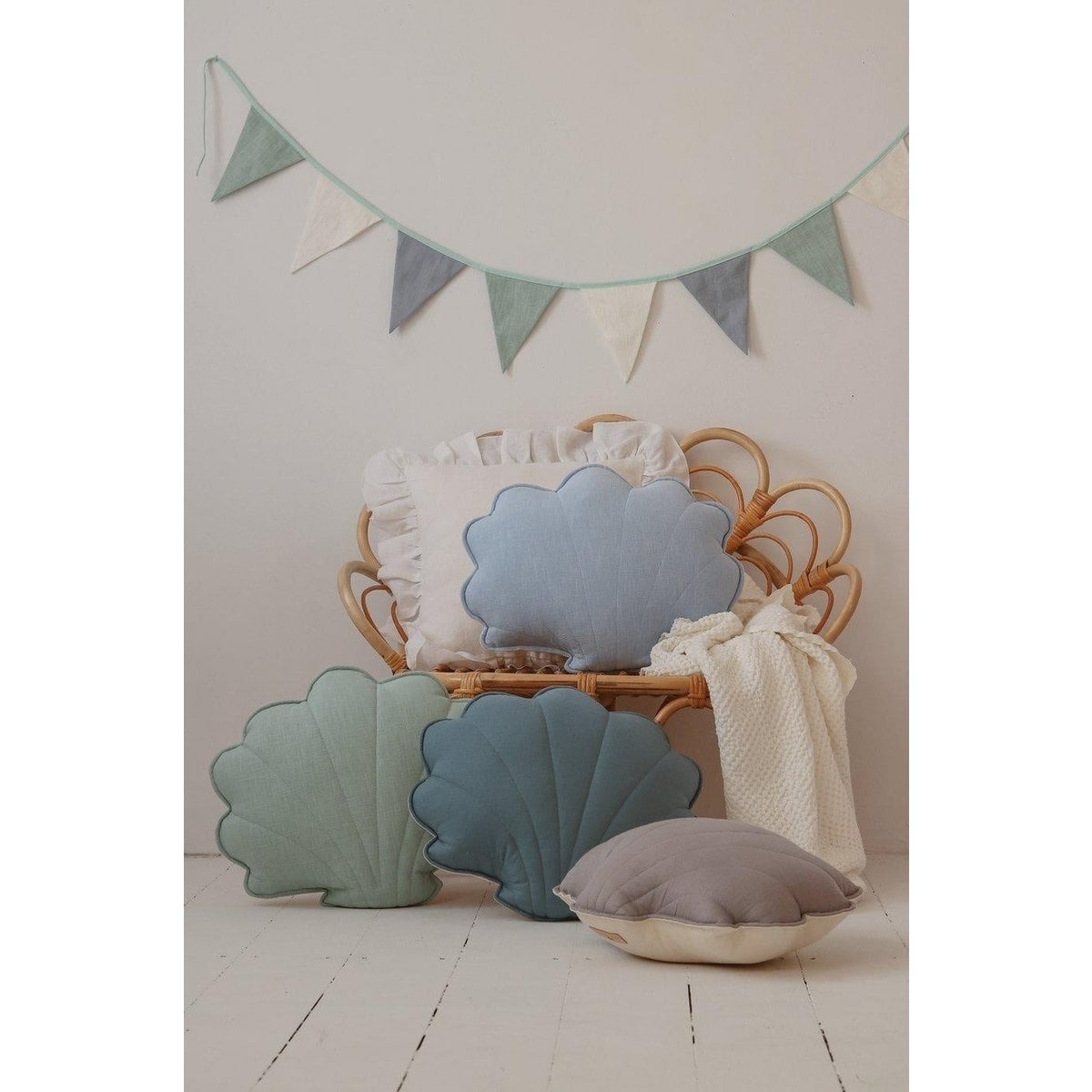 “Baby Blue” Linen Shell Pillow