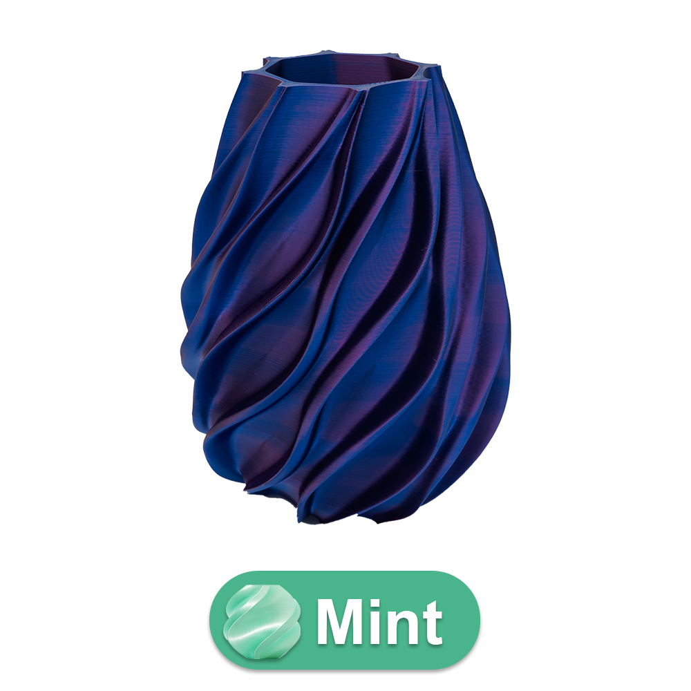 Oliva 3D-vas - 3D-printad vas - Hållbar PLA - Lämplig för konstgjorda blommor