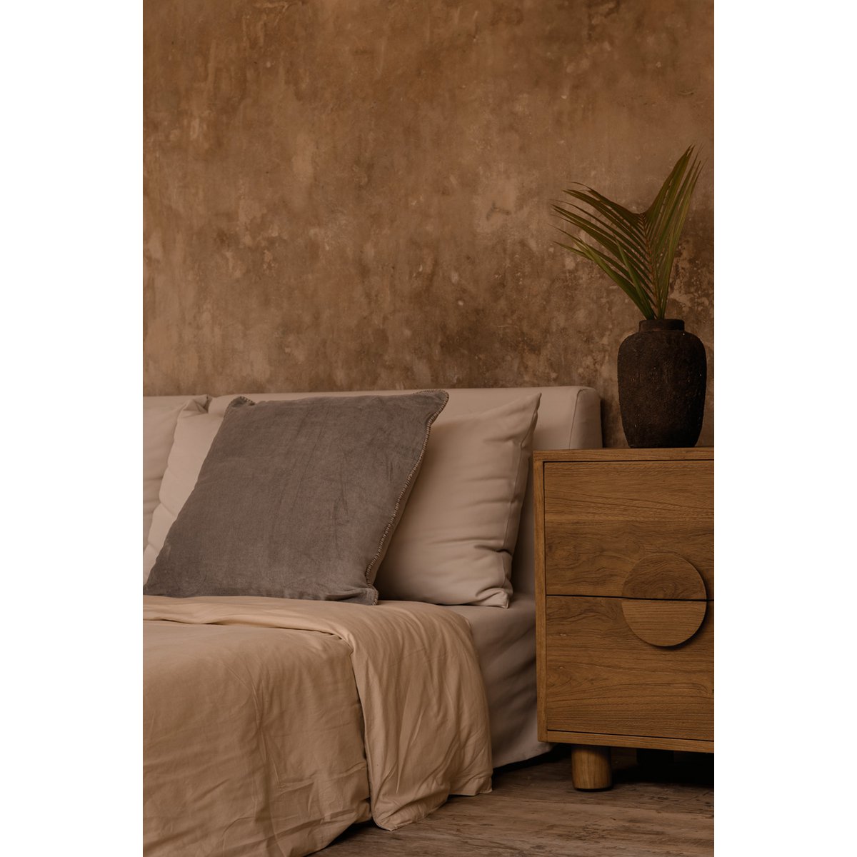 Örngott Velvet Crush – Grå – 50x50