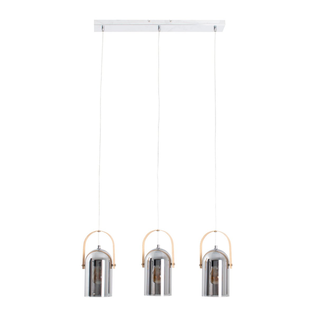 3-pack pendellampa "VIDRIO" l: 58cm
