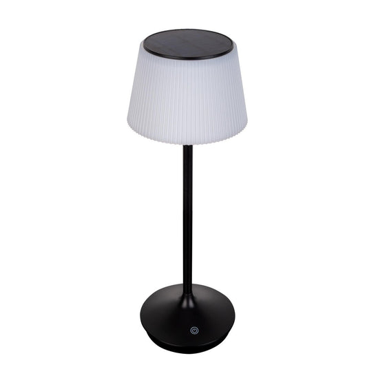 LED-lampa "EMMI" för utomhus- och inomhusbruk, bordslampa av metall och plast, med fast installerade LED-lampor, LED-bordslampa för balkong, terrass, trädgård, vardagsrum, uterum, ca 38 cm hög