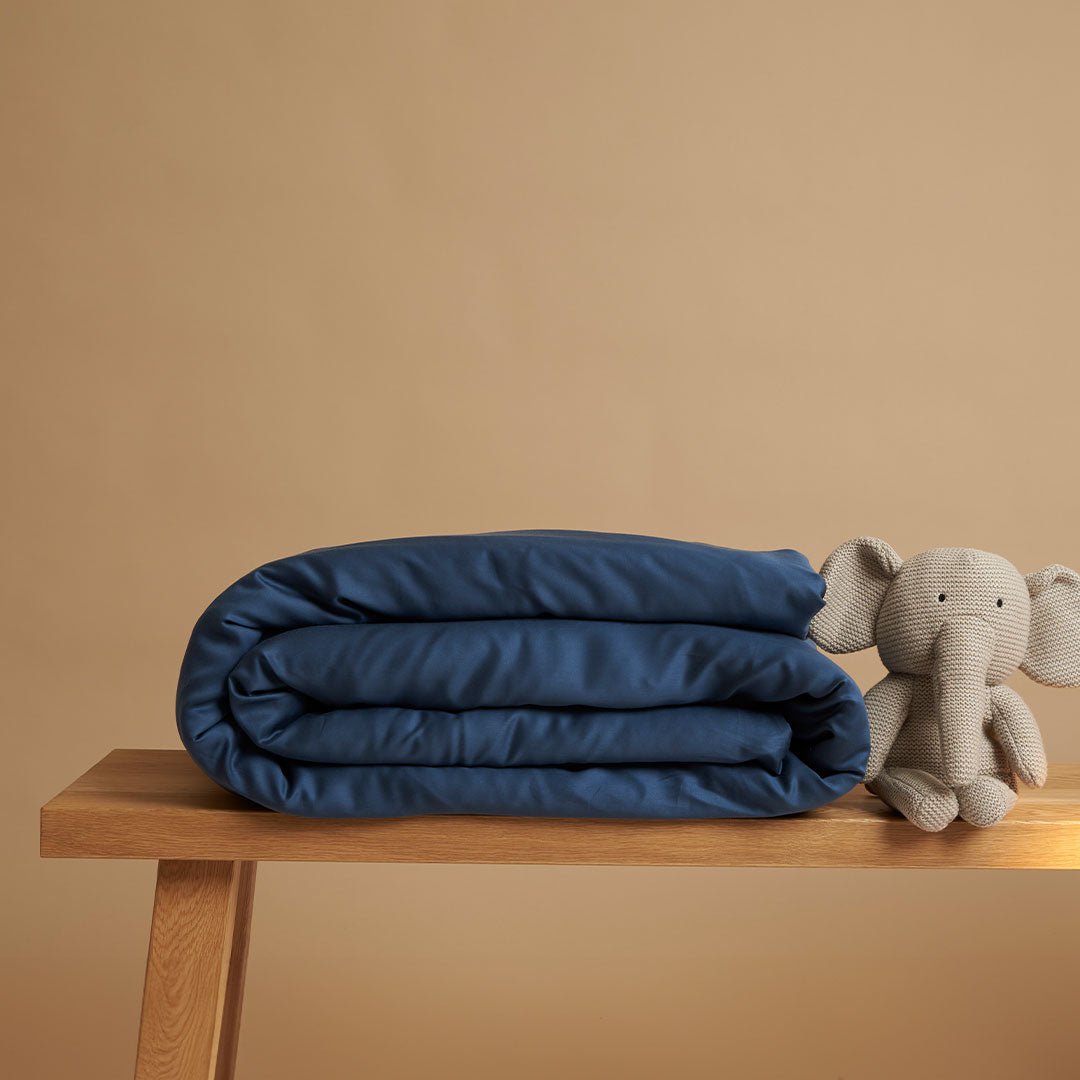 Barn - TENCEL™ Satin Påslakan Mörkblå