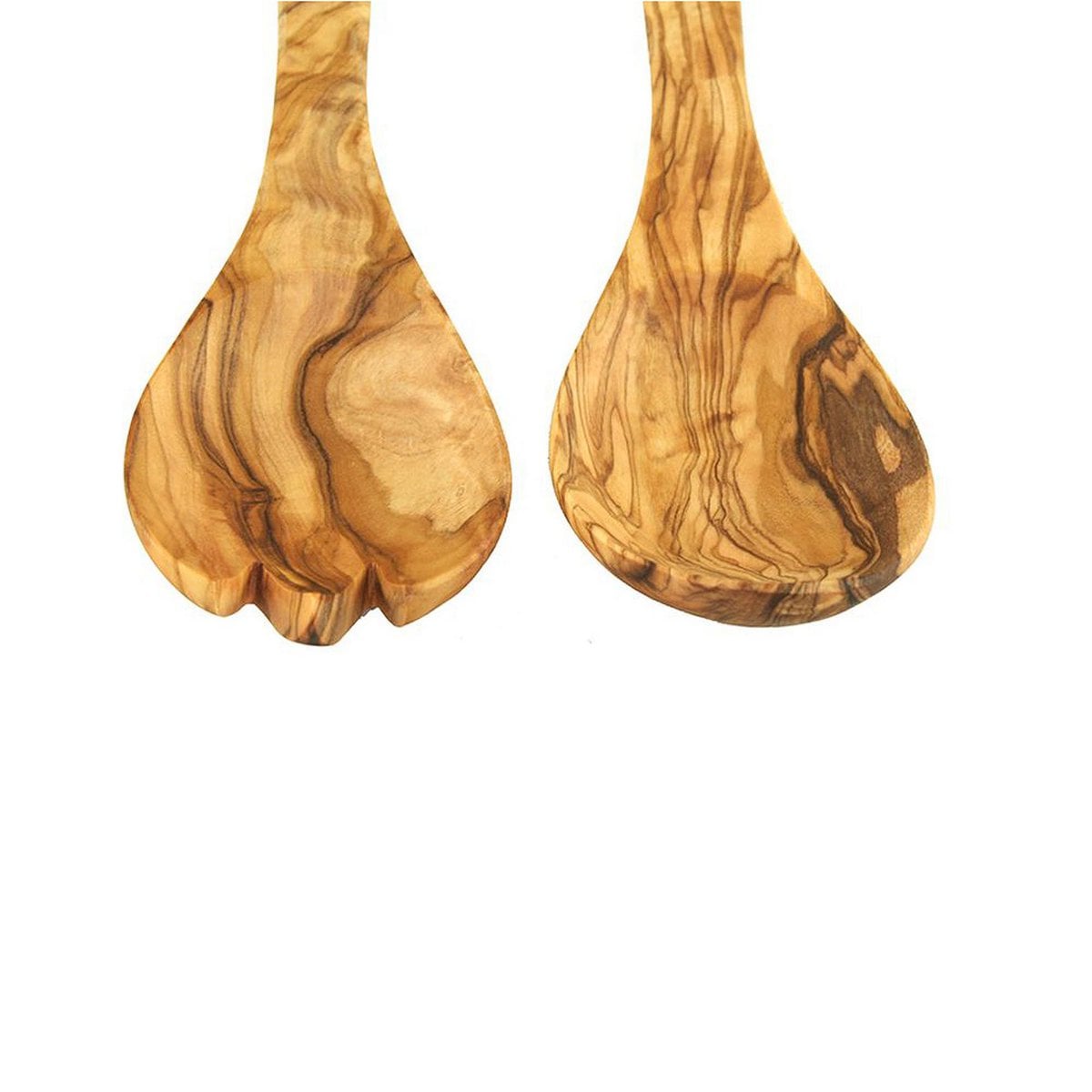 Salad servers SMALL made of olive wood, approx. 21 cm