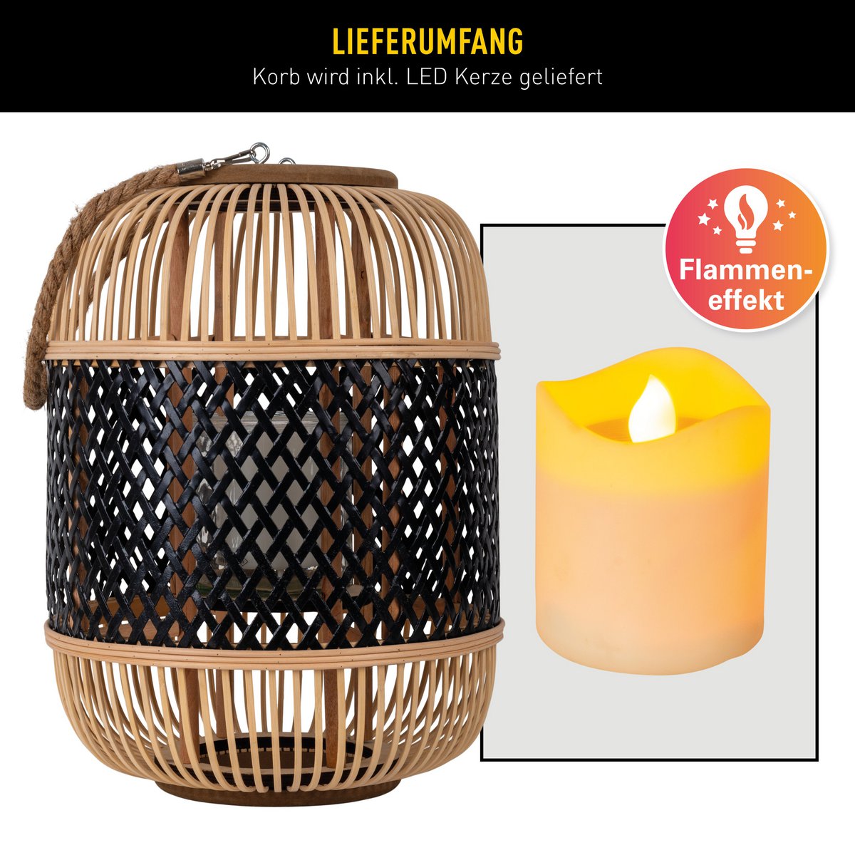 LED decol light "Korbinian" H: 38 cm
