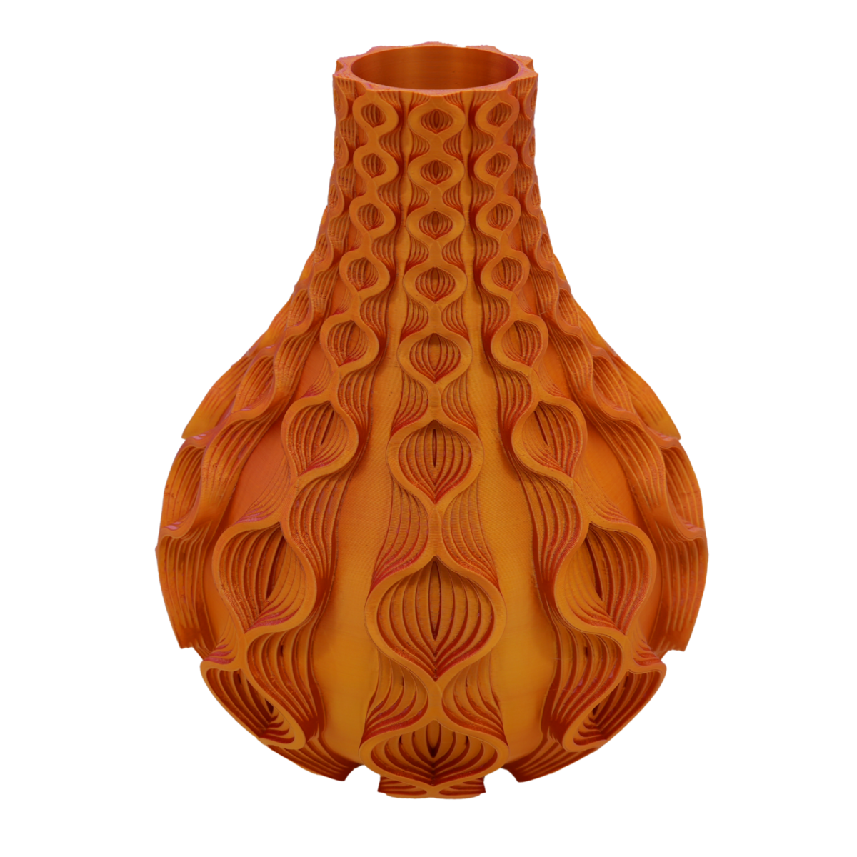 Korall 3D-vas - 3D-printad vas - Hållbar PLA - Lämplig för konstgjorda blommor
