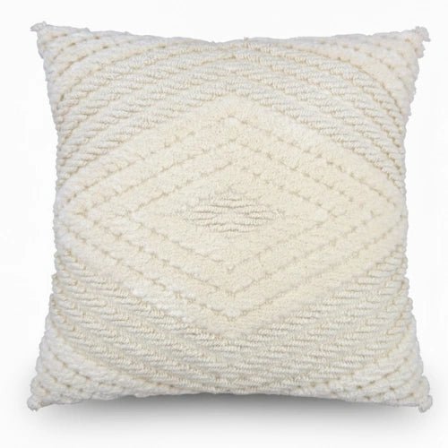 Mjukt Krämigt Kuddfodral / Kussenhoes – Boho Mönster – 45x45 cm – Urbane Hide