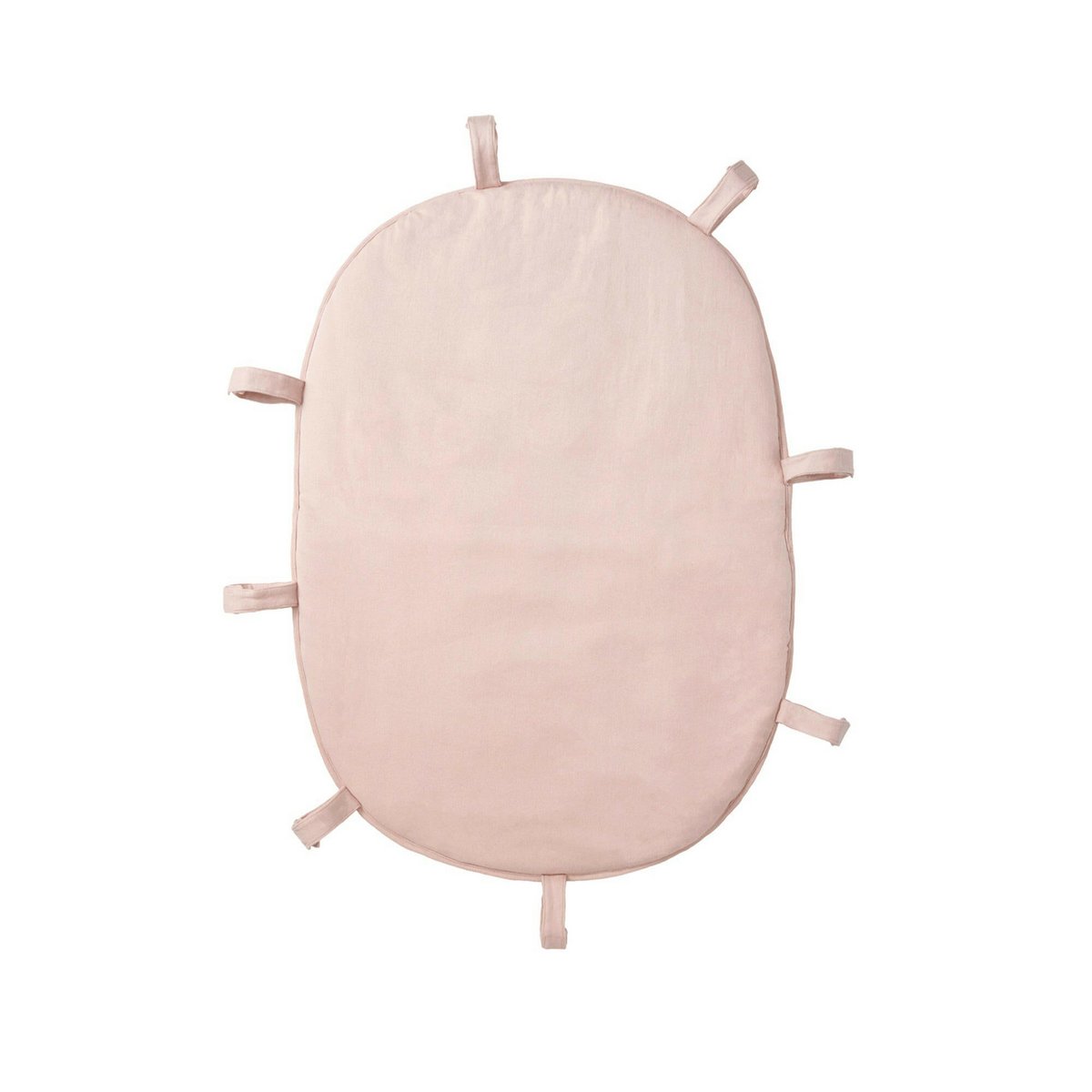 Pink braided cot bumper