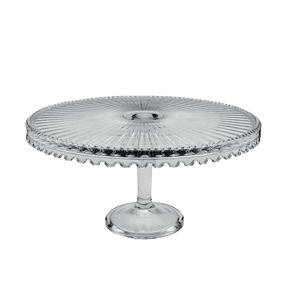 Middle glass -standing pie dish 32x32x17cm