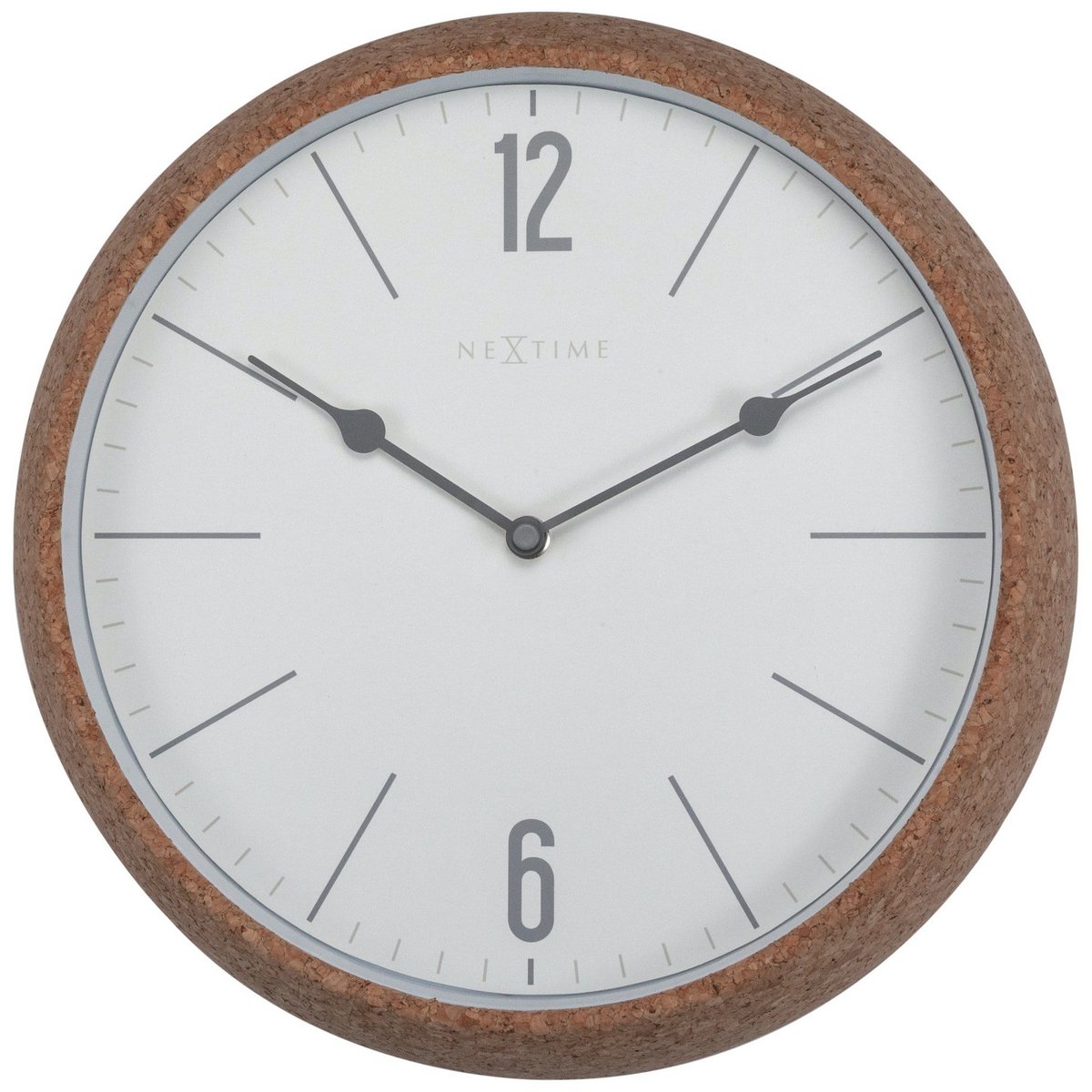 Väggklocka - 30 cm - Kork / Glas - 'Cork'