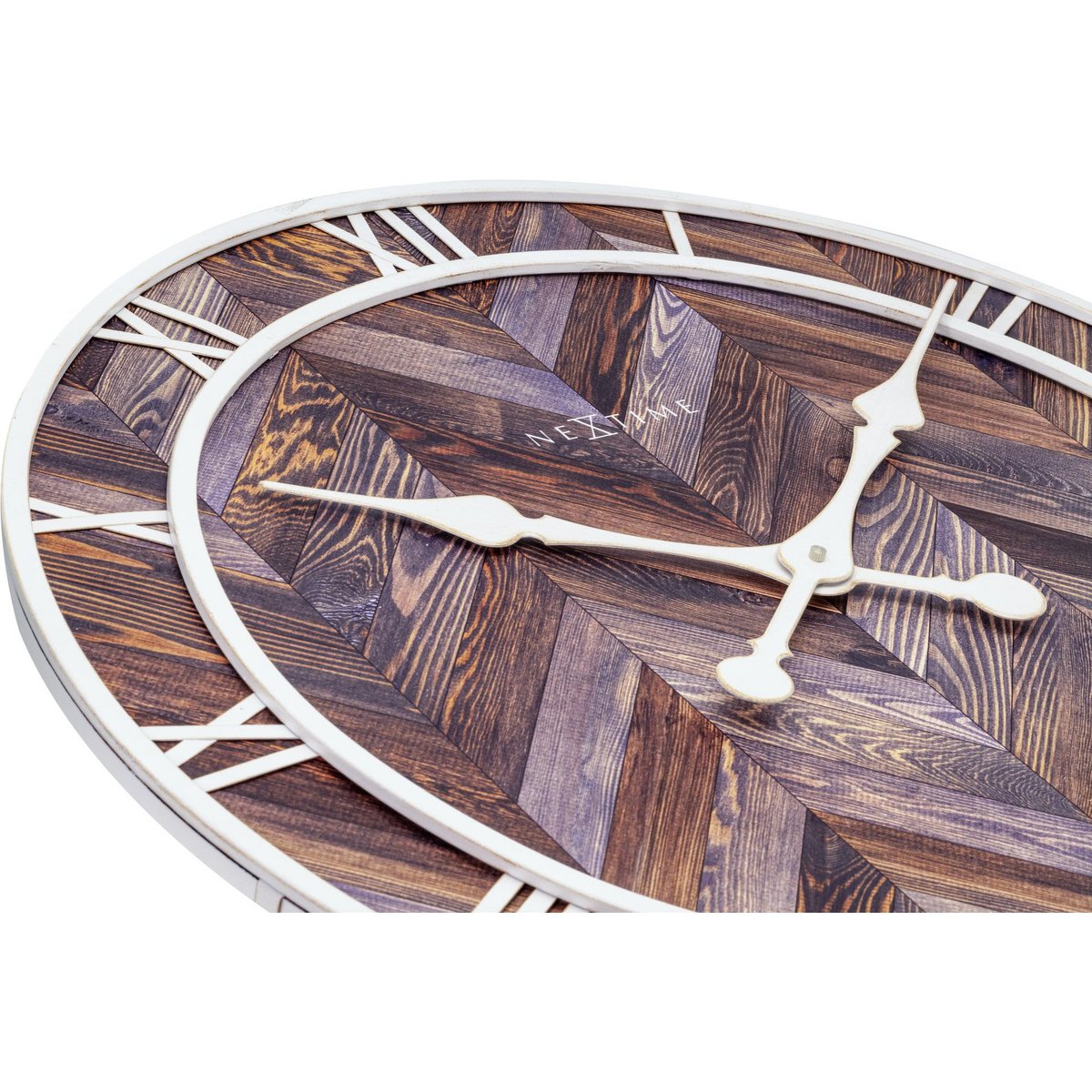 Wall clock - 58 cm - Wood/Metal - 'Roman Vintage'