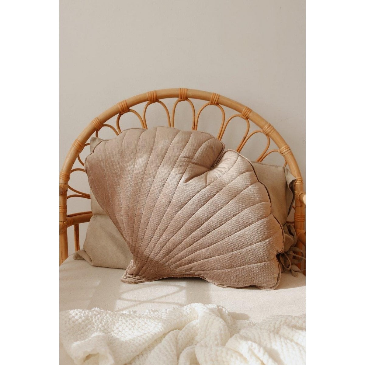 “Blue” Velvet Ginkgo Leaf Pillow