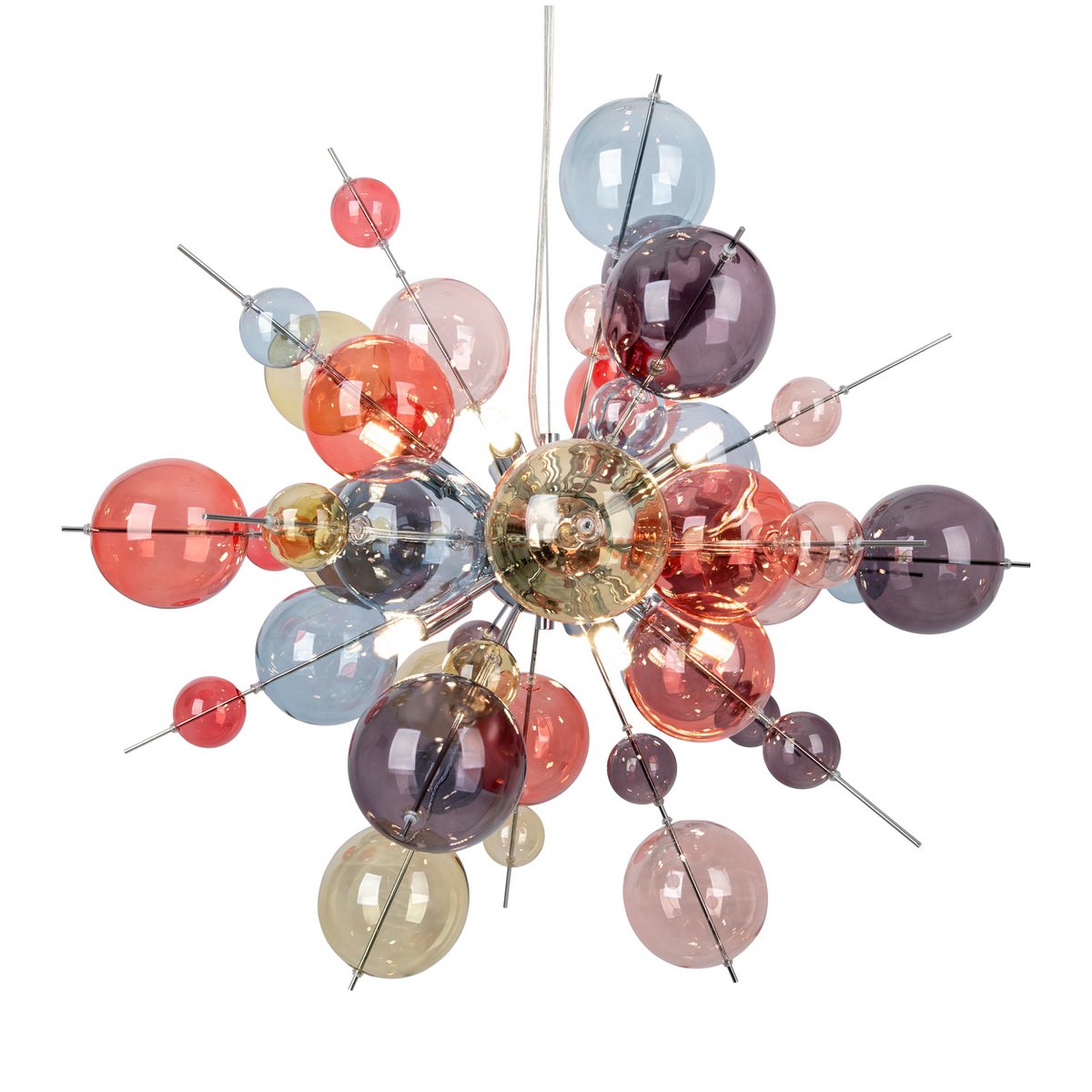 Pendant lamp "explosion" pastel colors