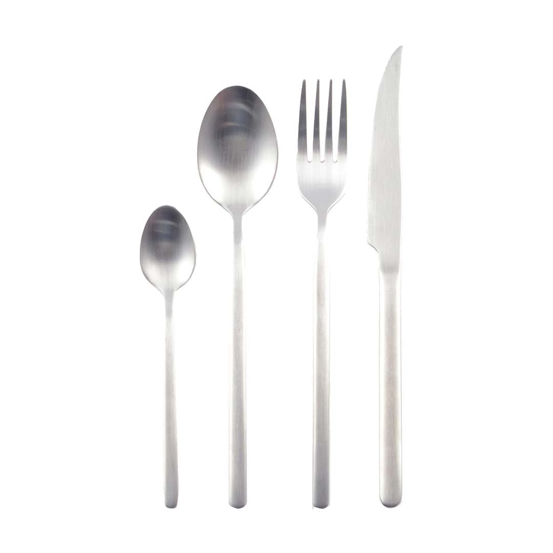 Housewife 24 Pieces Mat Silver
