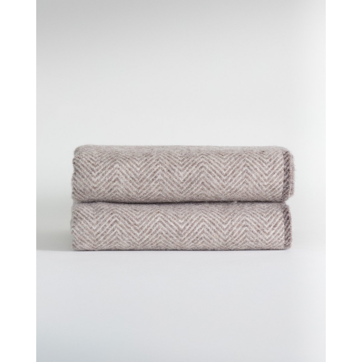 Wool Throw Blanket Denver beige