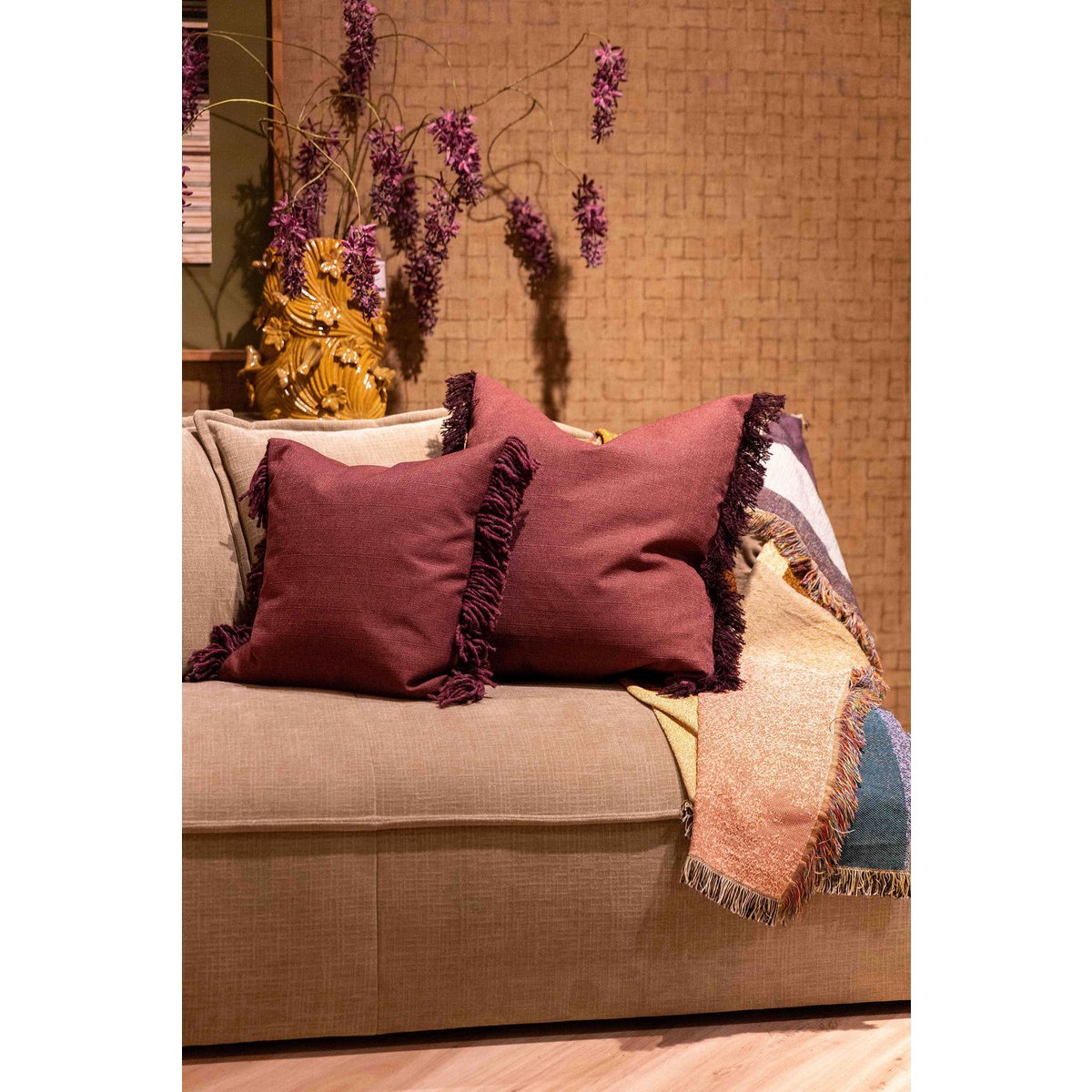 Handmade decorative cushion Mave 60x60