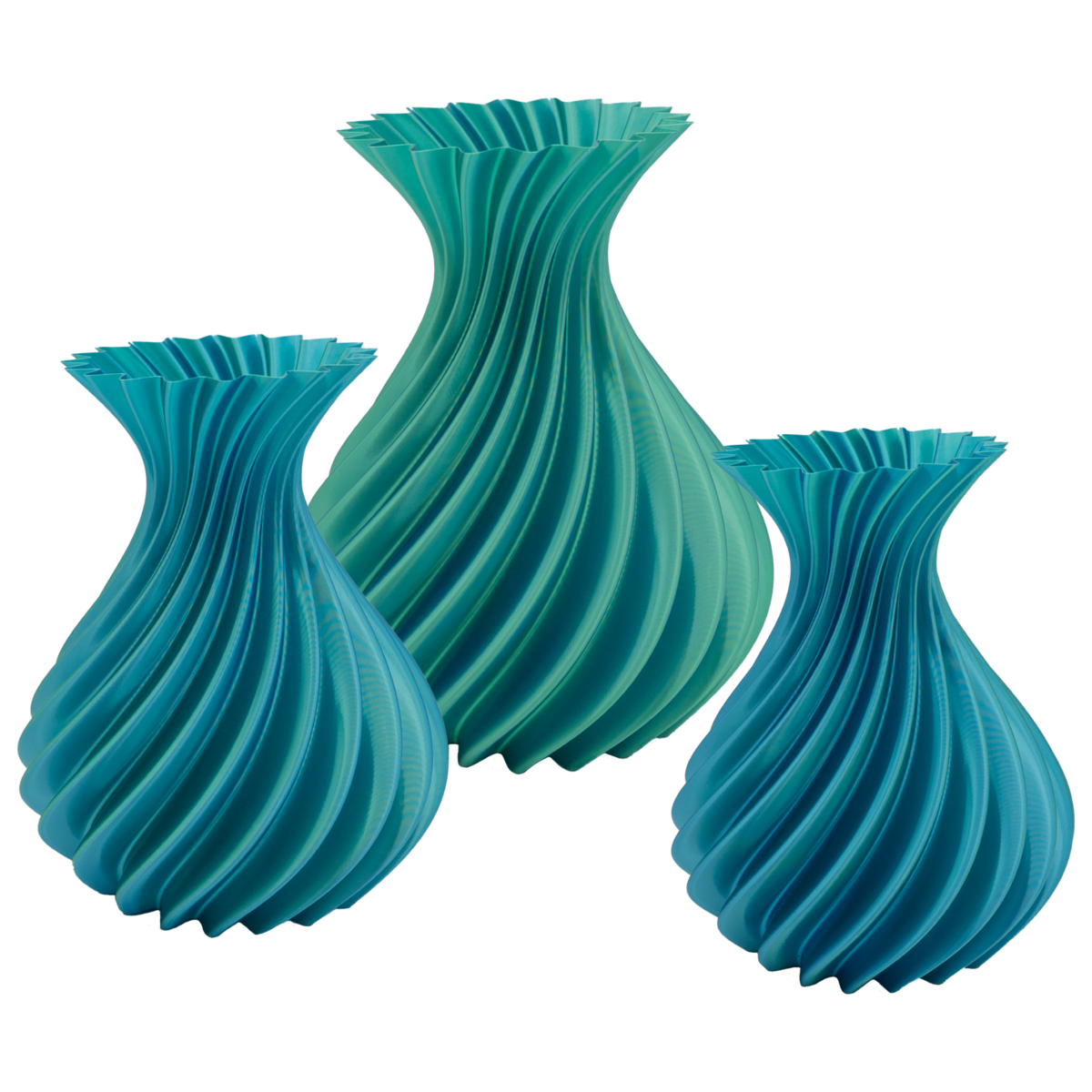 Veluro 3D vase - 3D printed vase - Sustainable PLA - Suitable for artificial flowers