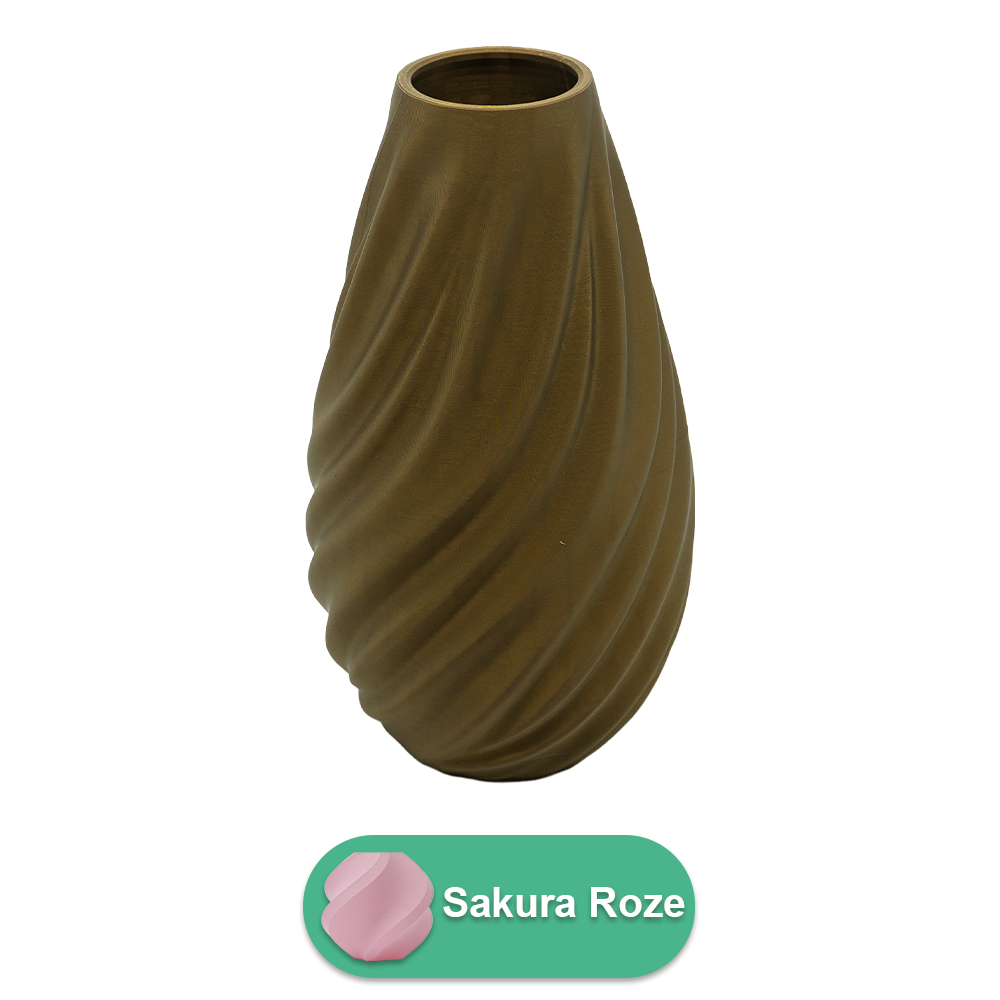Lunaris 3D vas - 3D-printad vas - Hållbar PLA - Lämplig för konstgjorda blommor