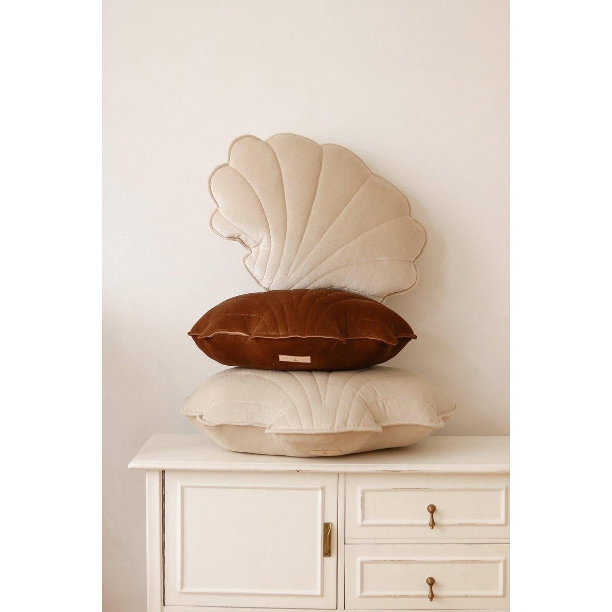 “Cream Pearl” Velvet Shell Pillow