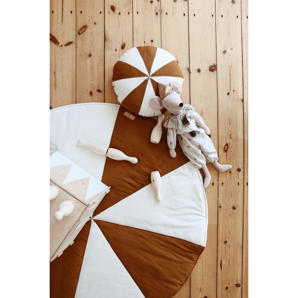 “Caramel Candy” Patchwork Pillow