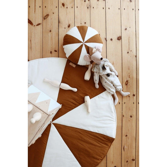“Caramel Candy” Patchwork Pillow