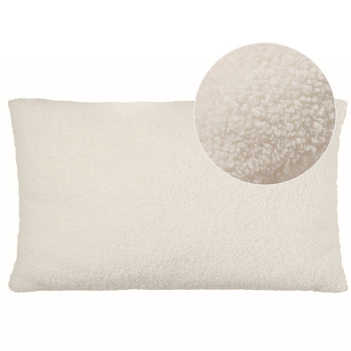 Decorative Cushion Teddy Ivory 30x50 cm