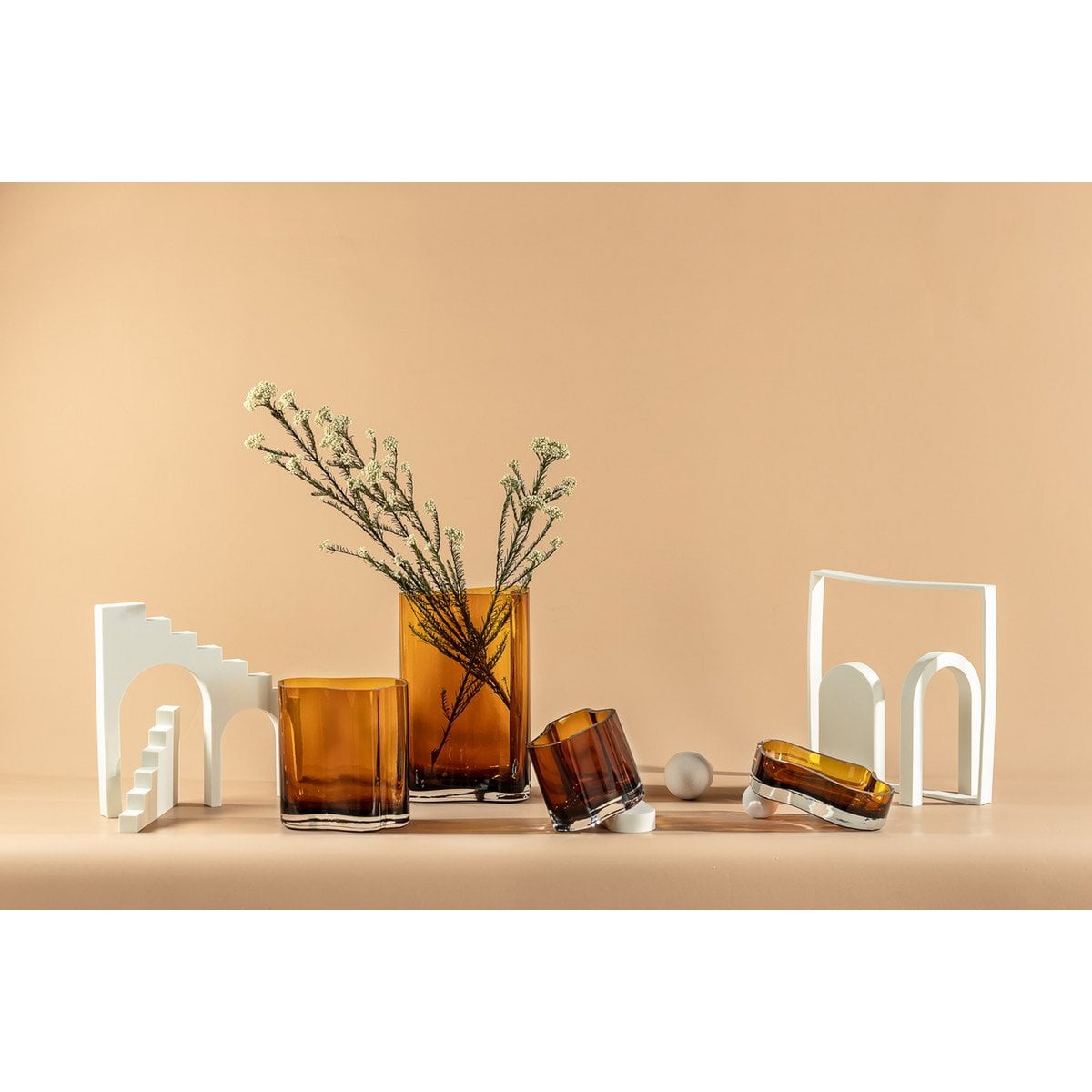New modern design large bowl or plate, inspired by CORAL and Aalto, COR08AM