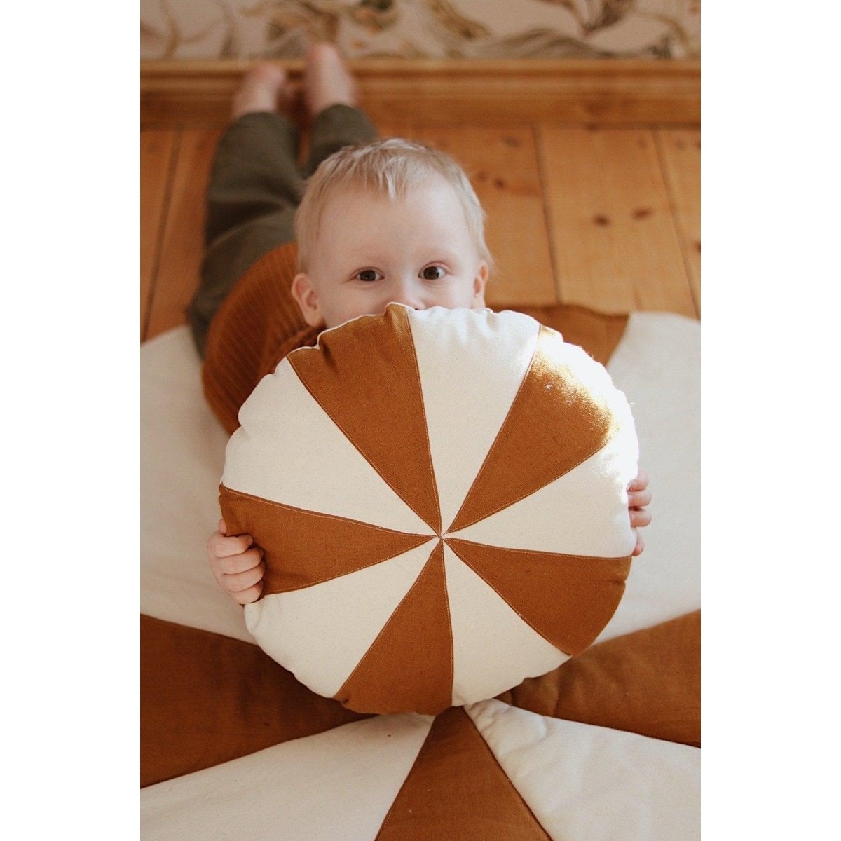 “Caramel Candy” Patchwork Pillow