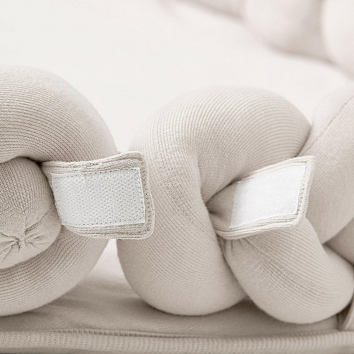 Flätat babynest 3-i-1 elfenbensvitt
