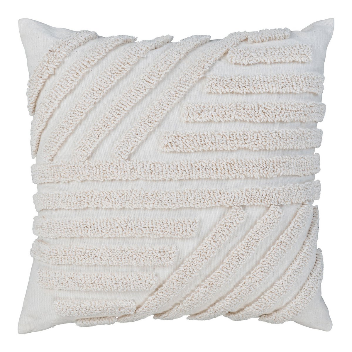 Albany Cushion - Cushion, Polyester, Cotton, white, 45x45 cm
