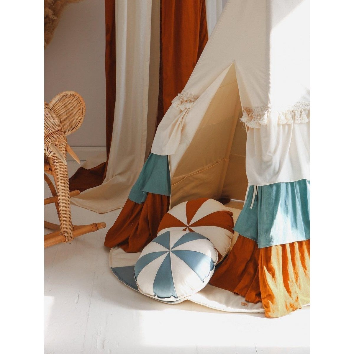 “Caramel Candy” Patchwork Pillow