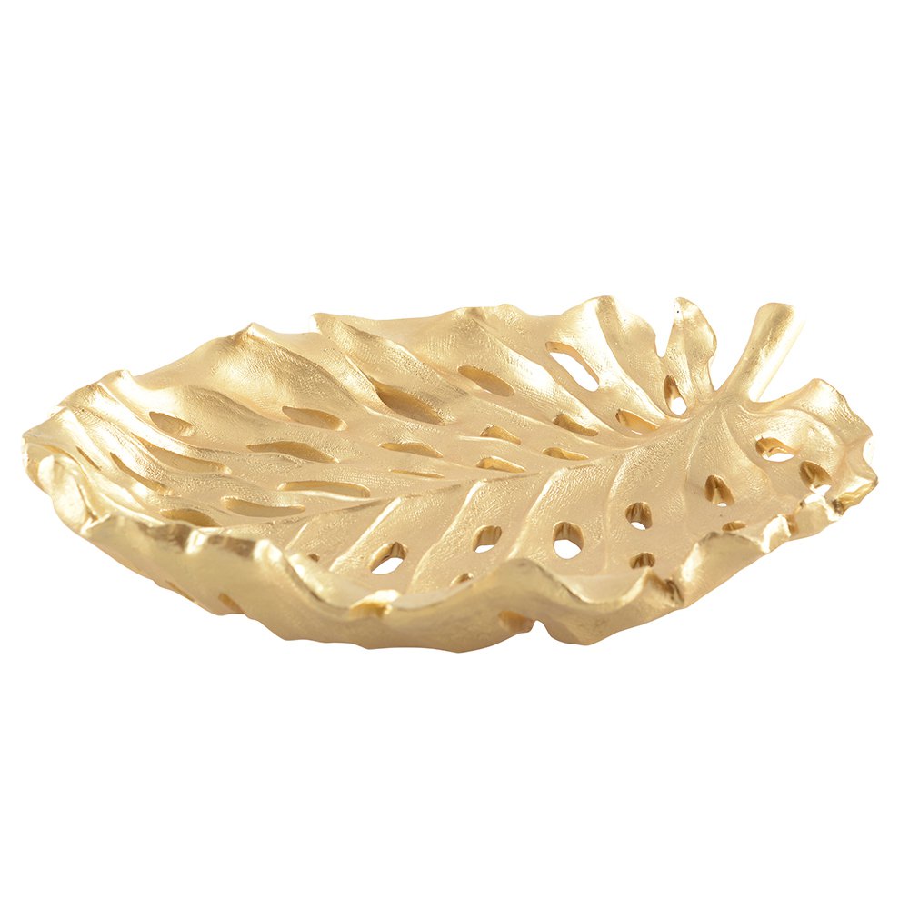 Gold leaf fruit cut 31x25x5cm
