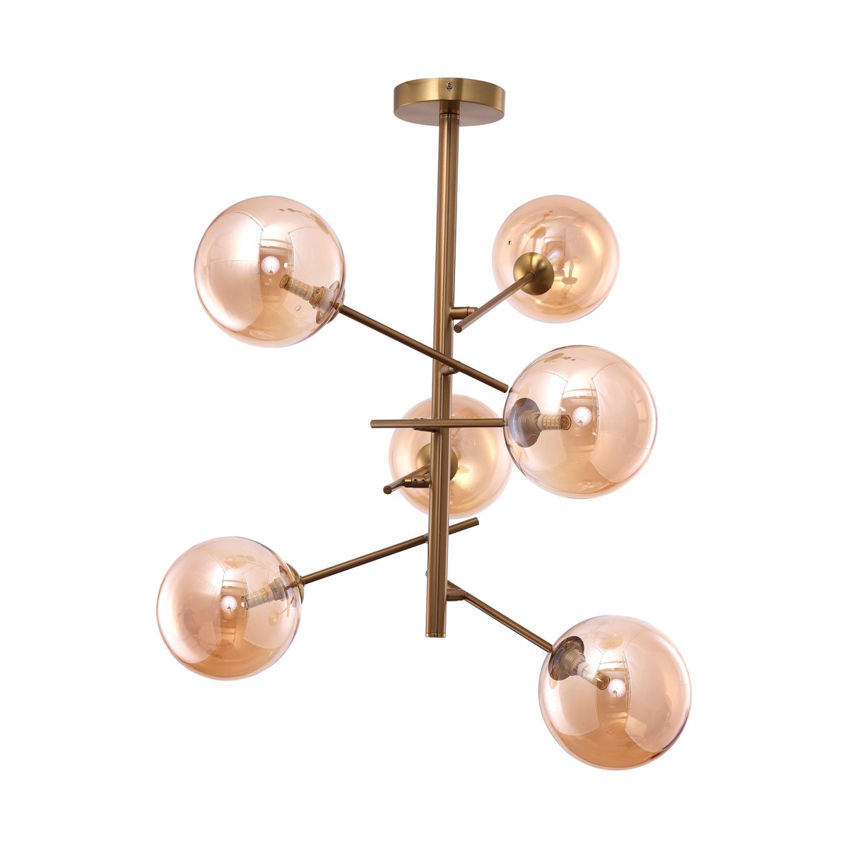 Hanging lamp Ross Amber | 6 - 60 cm