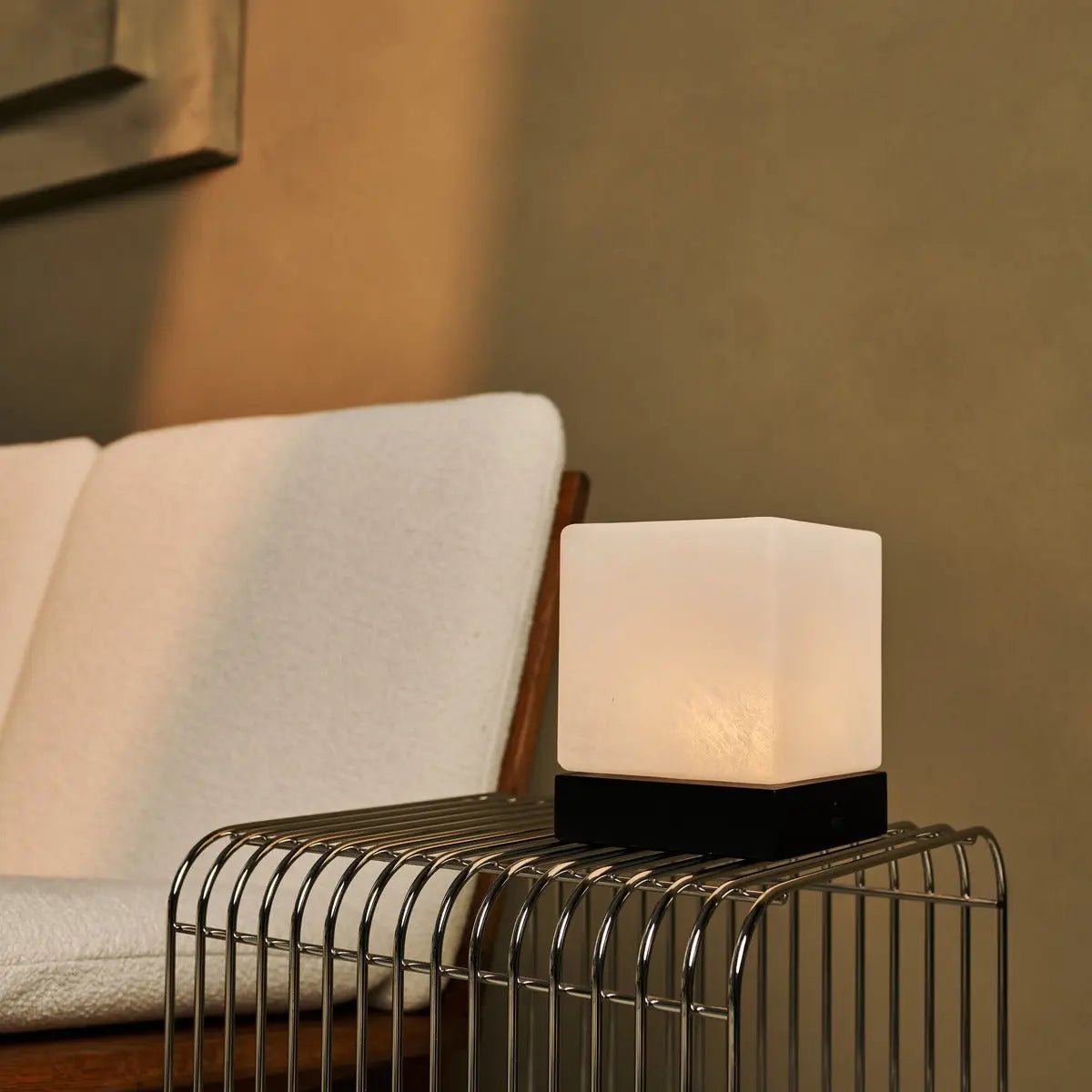 Yce Black Cordless Wooden Lamp