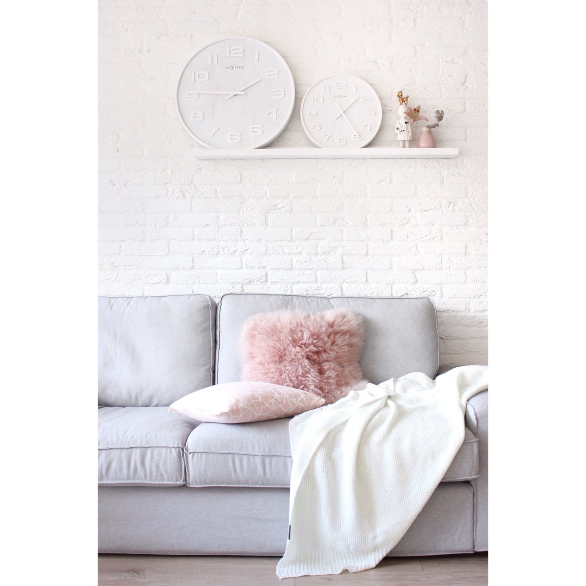 Wall clock - 35 cm - Wood - 'Wood Wood Medium'