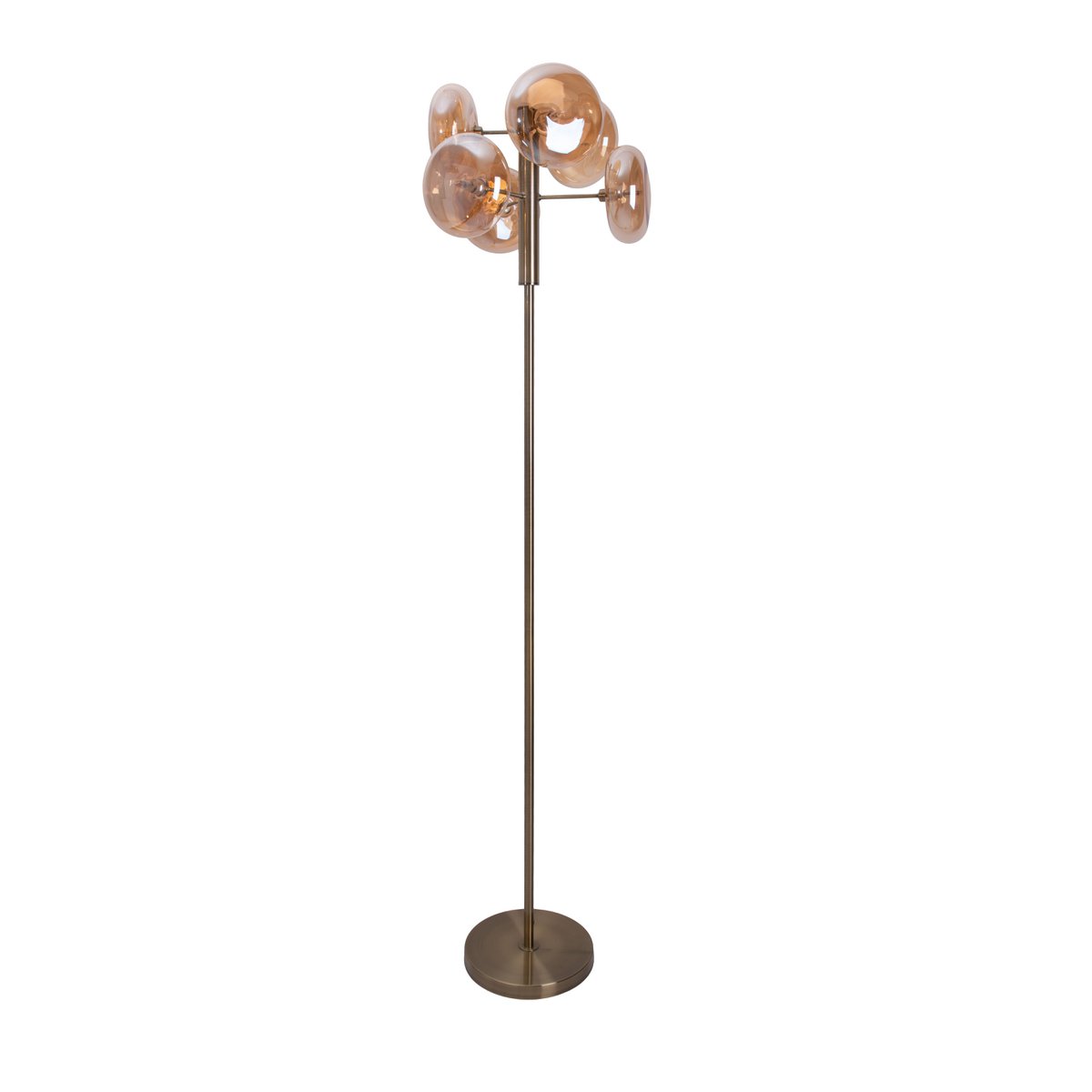 Golvlampa "ORION" bärnsten