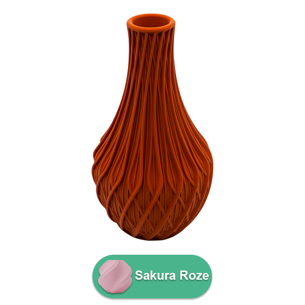 Miroa 3D-vas - 3D-printad vas - Hållbar PLA - Lämplig för konstgjorda blommor