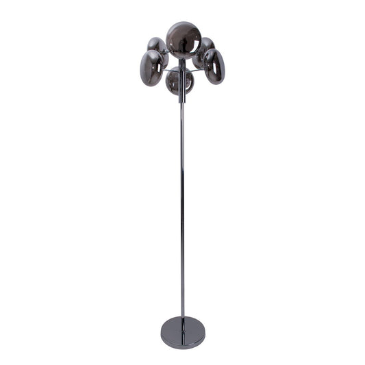 Golvlampa "ORION" rökfärgad