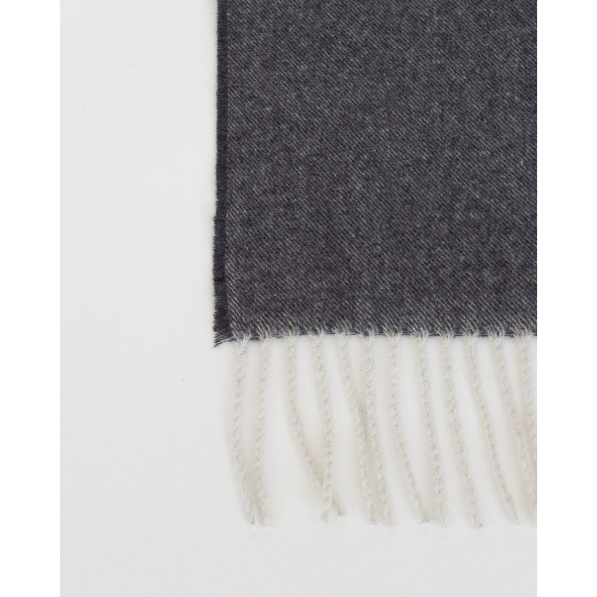 Merino/cashmere Throw Blanket TIBET dark grey