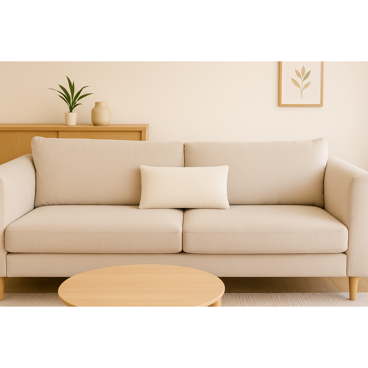 Decorative Cushion Teddy Ivory 30x50 cm
