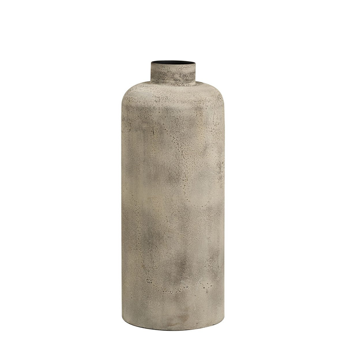 Hou Dekorativ kruka, metall, antikbeige, ø24x60,5 cm