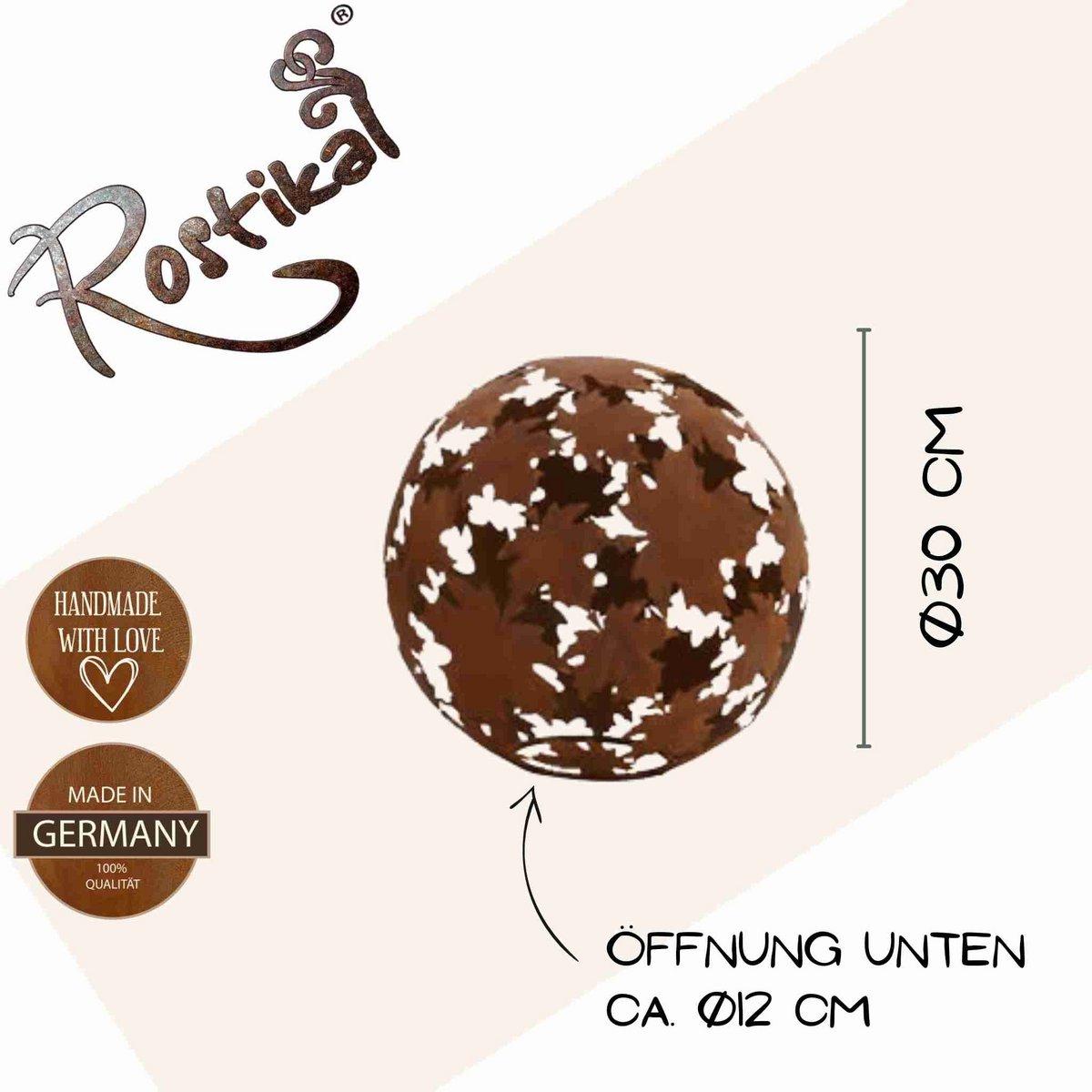 Metal leaves ball | Decoration idea for your autumn decoration