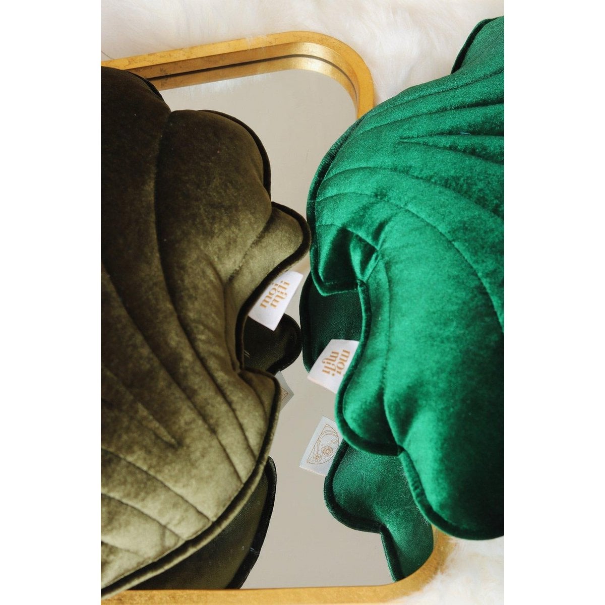 “Khaki Pearl” Velvet Shell Pillow