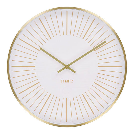 Takamaka Wall Clock - Gold, Aluminum/Glass, Ø40 cm