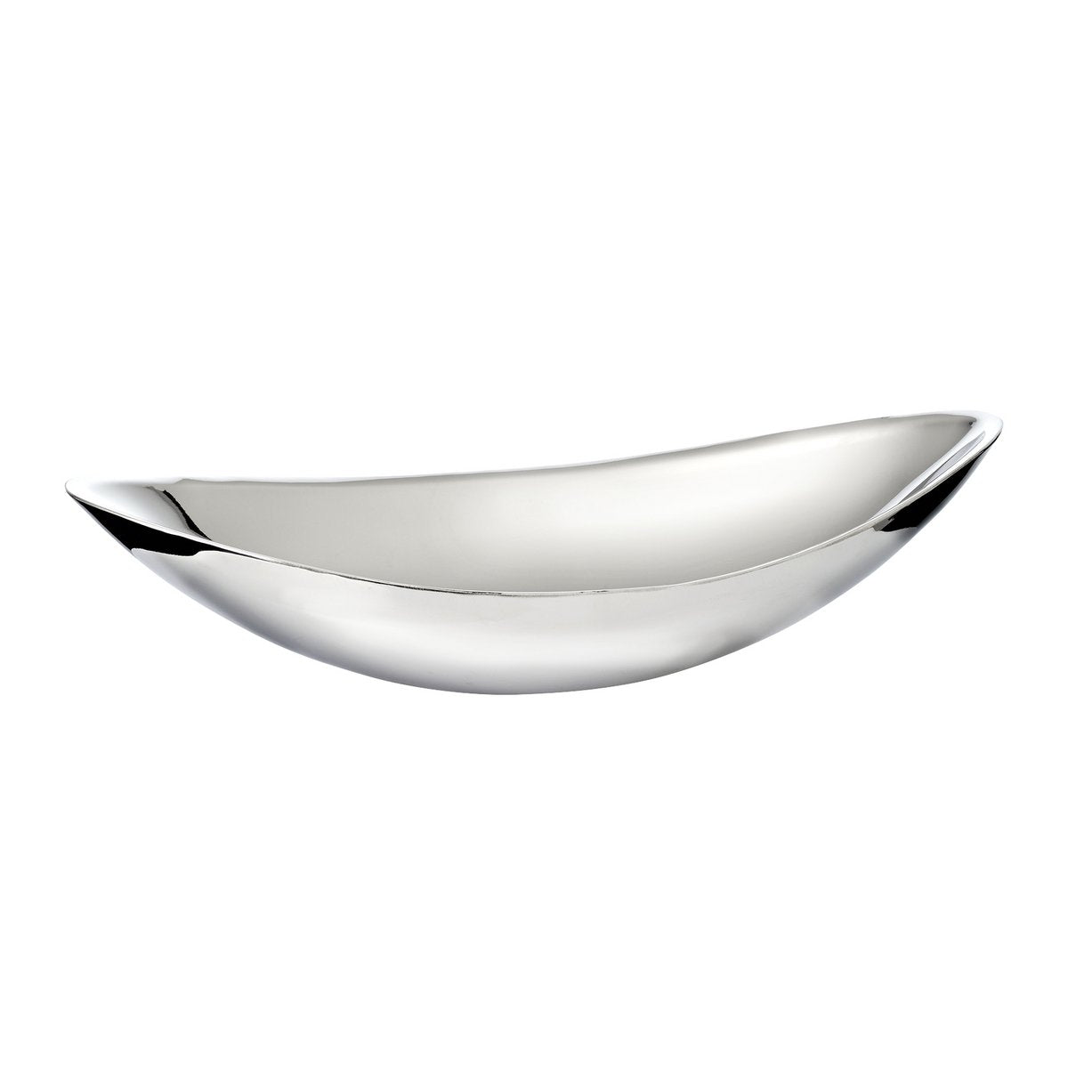 Halifax bowl (length 27 cm), silver-colored, highly polished, stainless steel