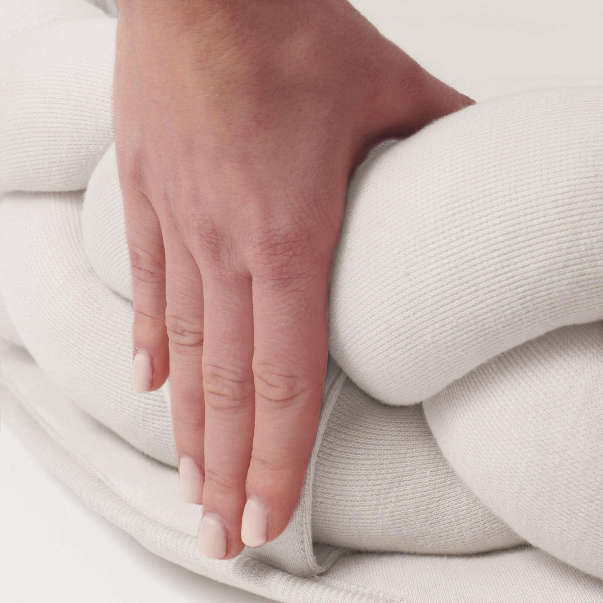 Flätat babynest 3-i-1 elfenbensvitt