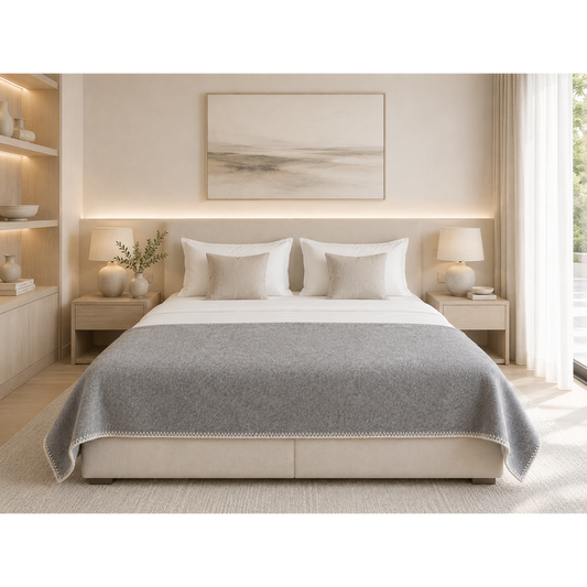 Wool bed runner WILD DOVE - 130 x 250 cm