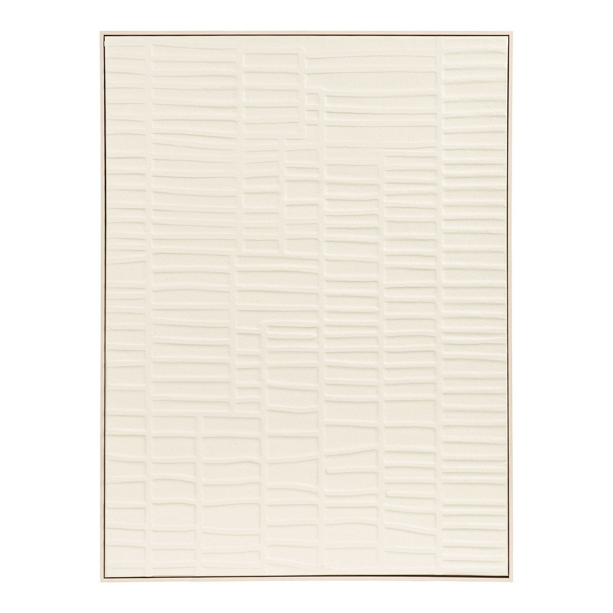 Ena Relief Wall decoration, beige, 60x80 cm
